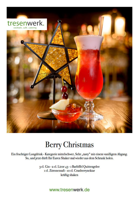 Berry-Christmas Weihnachtscocktail